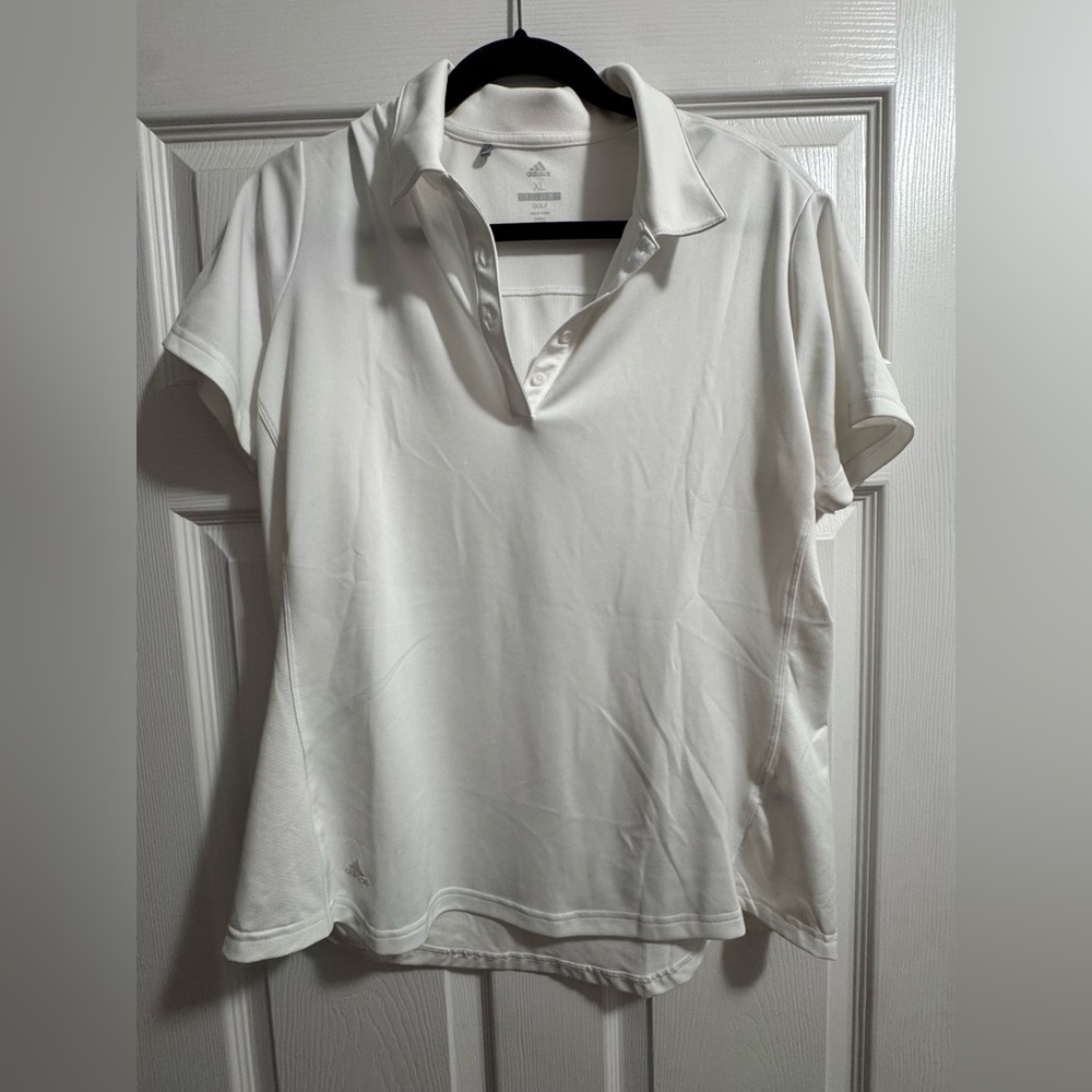 Adidas Women's Classic White Golf Polo